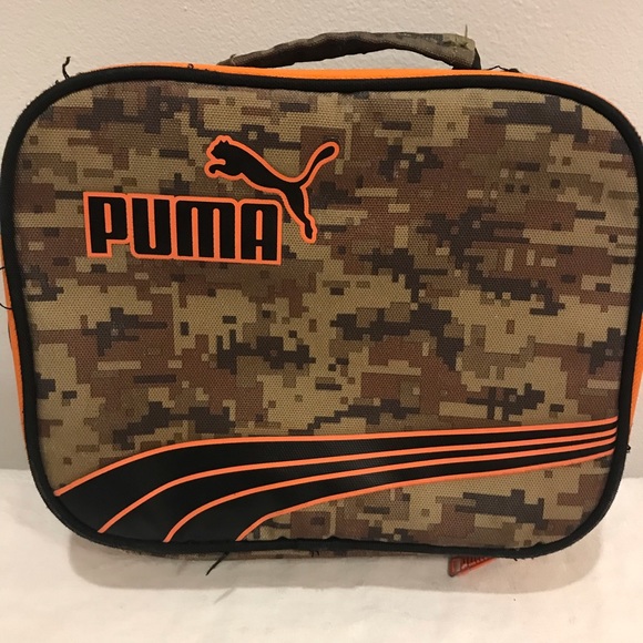 Puma khaki and orange handle lunch bag. Good used condition. - Picture 2 of 11